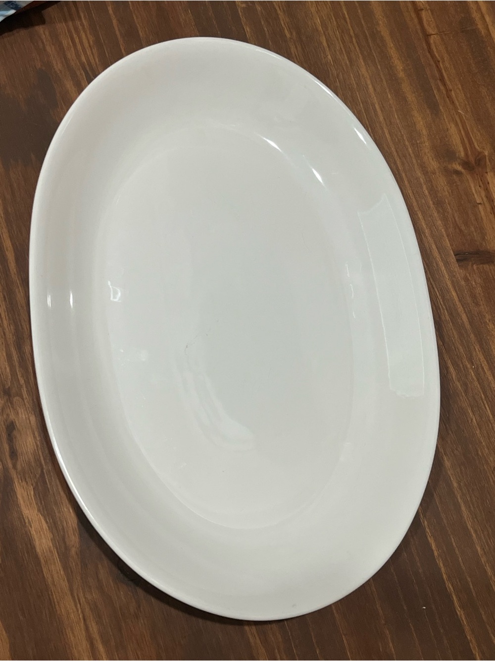Vintage Pfaltzgraff Hearth White Oval Platter 15.75" Mid Century Minimalist